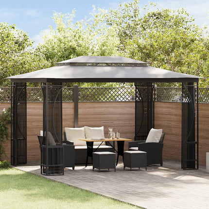 Gazebo with Nets 9.8'x13.1'x8.7'Anthracite