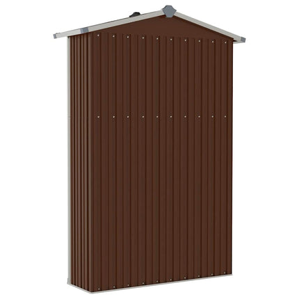 Garden Shed Brown 45.7"x17.7"x68.9" Galvanized Steel