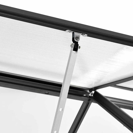 Greenhouse with Base Frame Anthracite Aluminum 38.9 ft²