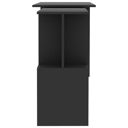 Corner Desk Gray 78.7"x19.7"x29.9" Engineered Wood