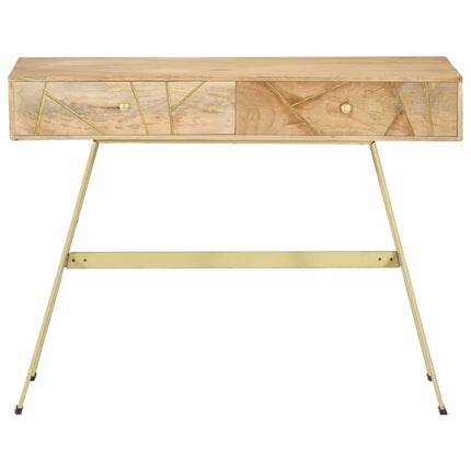 Writing Desk with Drawers 39.4"x21.7"x29.5" Solid Mango Wood