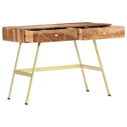 Writing Desk with Drawers 39.4"x21.7"x29.5" Solid Acacia Wood