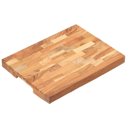Chopping Board 15.7"x11.8"x1.6" Solid Wood Acacia
