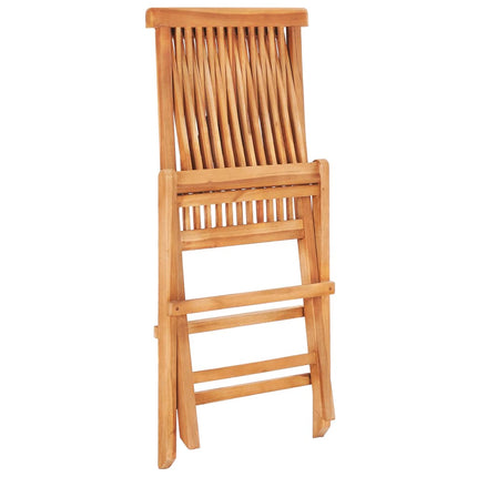 3 Piece Folding Bistro Set Solid Teak Wood