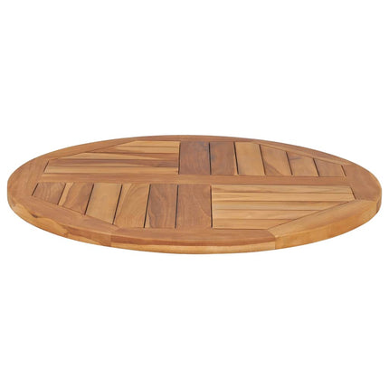 Table Top Solid Teak Wood Round 1" 27.6