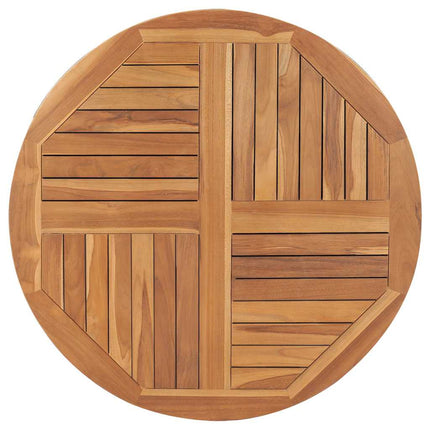 Table Top Solid Teak Wood Round 1" 35.4