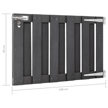 Garden Gate WPC 39.4"x23.6" Gray