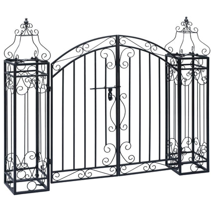 Ornamental Garden Gate Wrought Iron 48"x8.1"x39.4