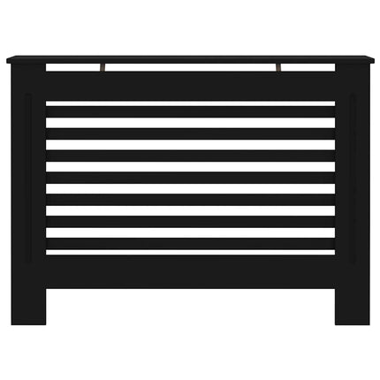 Radiator Cover Black 44.1"x7.5"x32.1" MDF