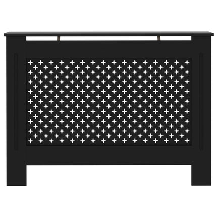 Radiator Cover Black 44.1"x7.5"x32.1" MDF
