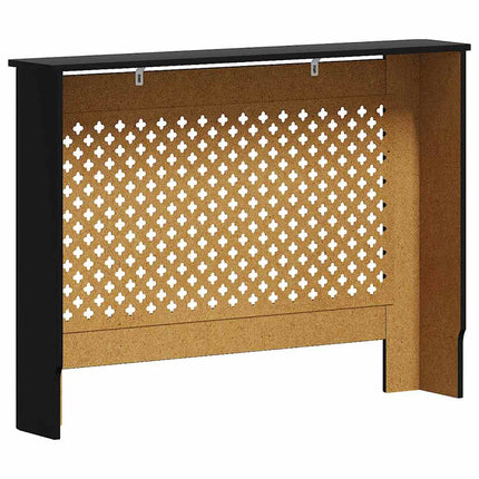 Radiator Cover Black 44.1"x7.5"x32.1" MDF