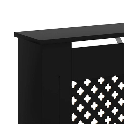 Radiator Cover Black 44.1"x7.5"x32.1" MDF
