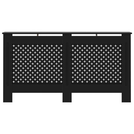 Radiator Cover Black 59.8"x7.5"x32.1" MDF