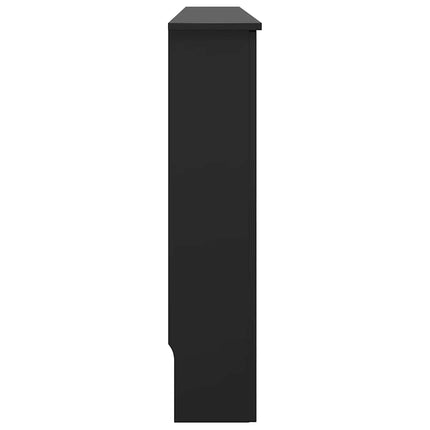 Radiator Cover Black 67.7"x7.5"x32.1" MDF