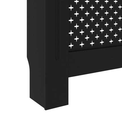 Radiator Cover Black 67.7"x7.5"x32.1" MDF