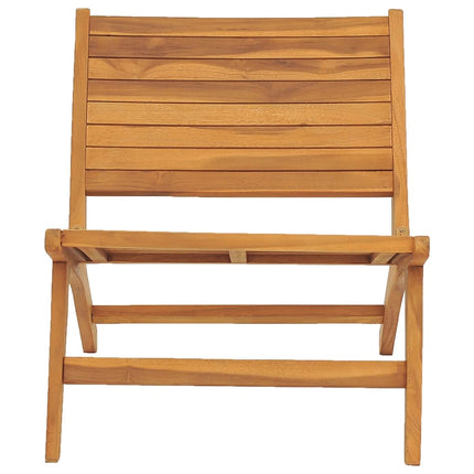 Patio Chair with Footrest Solid Teak Wood