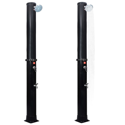 Outdoor Solar Shower with Shower Head and Faucet 10.6 gal