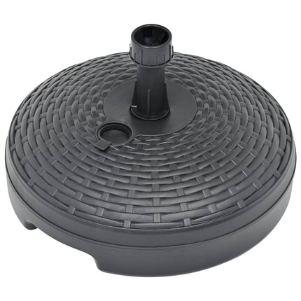 Umbrella Base Sand/Water Filled 5.3 gal Anthracite Plastic Rattan