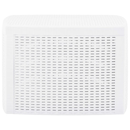 Side Table White 21.3"x21.3"x14.4" Plastic