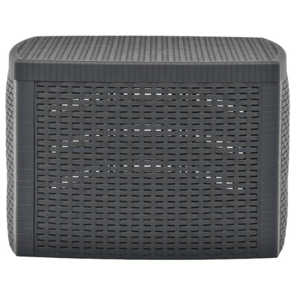 Side Table Anthracite 21.3"x21.3"x14.4" Plastic