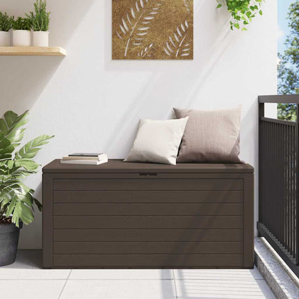 Patio Storage Box Brown 45.7"x17.3"x21.7