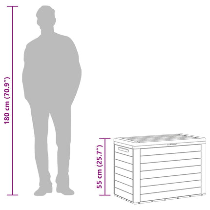 Patio Storage Box Anthracite 38.7"x17.3"x21.7