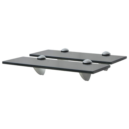Floating Shelves 2 pcs Glass 11.8"x3.9" 0.3