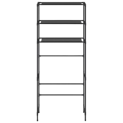 3-Tier Storage Rack over Laundry Machine Black 27.2"x11"x66.5