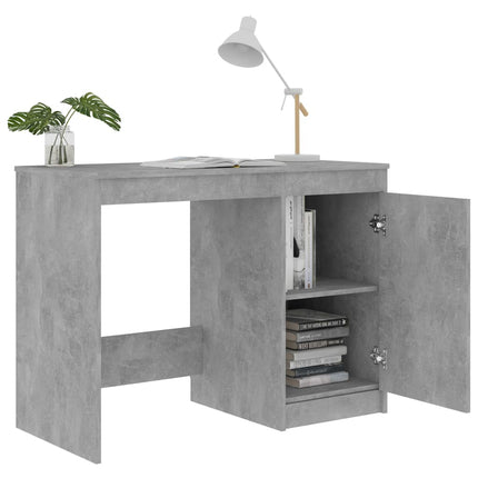 Desk Concrete Gray 39.4"x19.7"x29.9" Engineered Wood