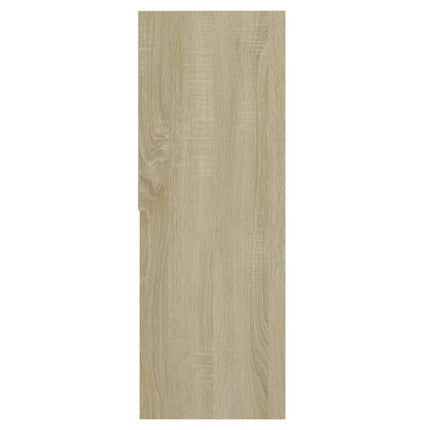Book Cabinet Sonoma Oak 26.4"x9.4"x63.4" Engineered Wood