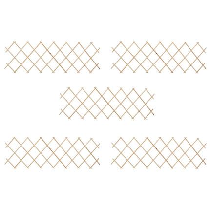 Trellis Fences 5 pcs Firwood 70.9"x23.6