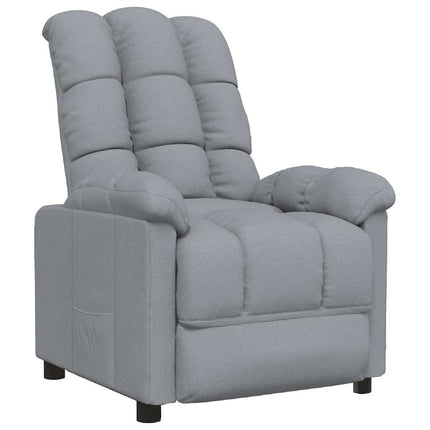 Recliner Light Gray Fabric