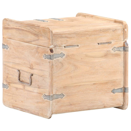 Chest 15.7"x15.7"x15.7" Solid Acacia Wood