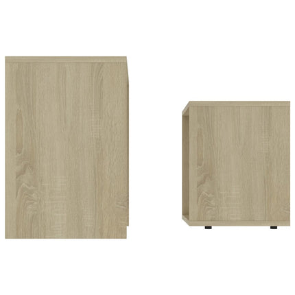 Coffee Table Set Sonoma Oak 18.9"x11.8"x17.7" Engineered Wood