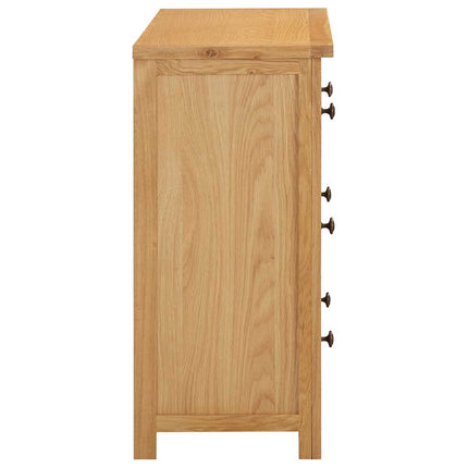 Chest of Drawers 31.5"x13.8"x29.5" Solid Oak Wood