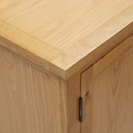 Cupboard 17.7"x12.6"x33.5" Solid Oak Wood