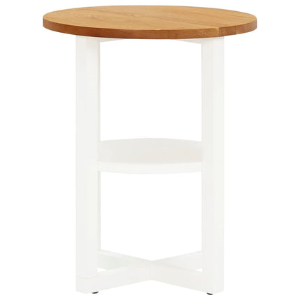 Lamp Table 15.7"x19.7" Solid Oak Wood