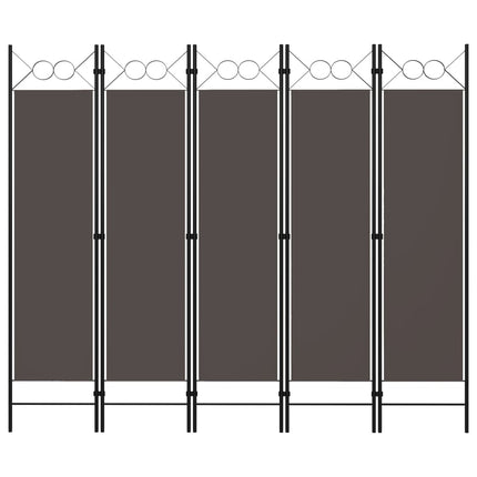 5-Panel Room Divider Anthracite 78.7"x70.9
