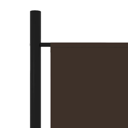 4-Panel Room Divider Brown 78.7"x70.9