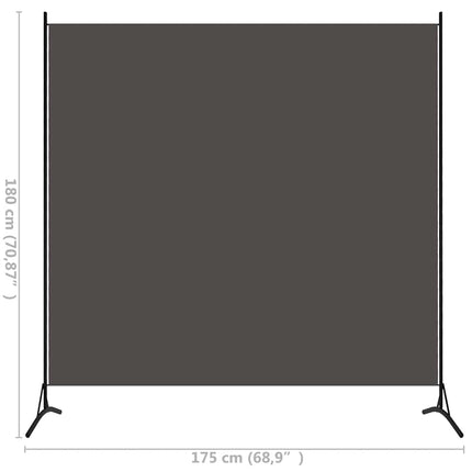 Room Divider Anthracite 68.9"x70.9" Fabric