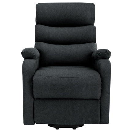 Power Lift Massage Recliner Dark Gray Fabric