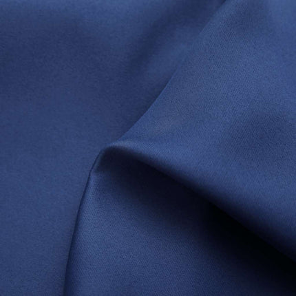 Blackout Curtains with Rings 2 pcs Navy Blue 37"x95" Fabric