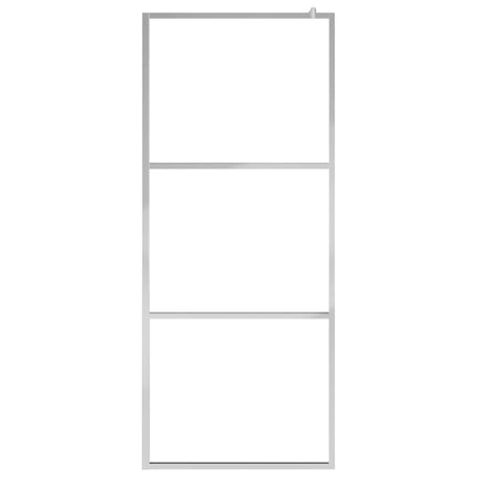 Walk-in Shower Wall with Whole Frosted ESG Glass 31.5"x76.8