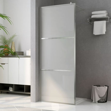 Walk-in Shower Wall with Whole Frosted ESG Glass 31.5"x76.8