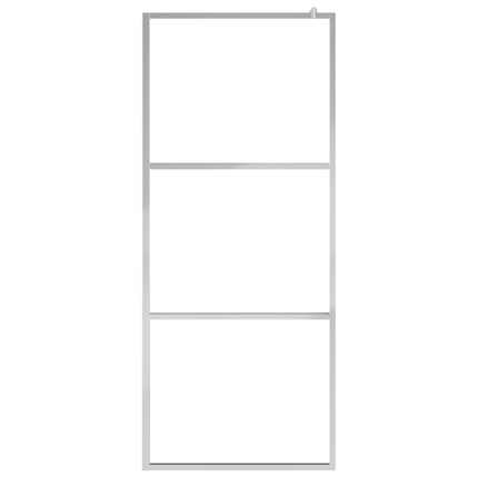 Walk-in Shower Wall with Whole Frosted ESG Glass 39.4"x76.8