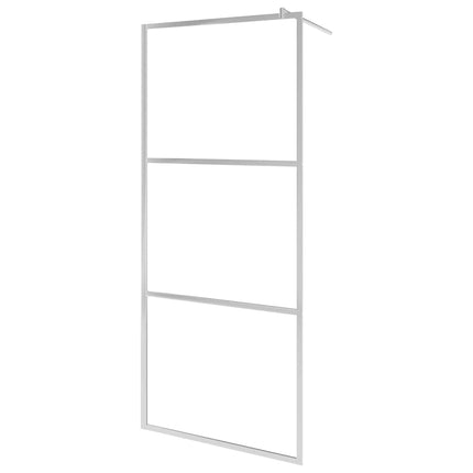 Walk-in Shower Wall with Whole Frosted ESG Glass 45.3"x76.8
