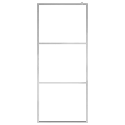 Walk-in Shower Wall with Whole Frosted ESG Glass 45.3"x76.8