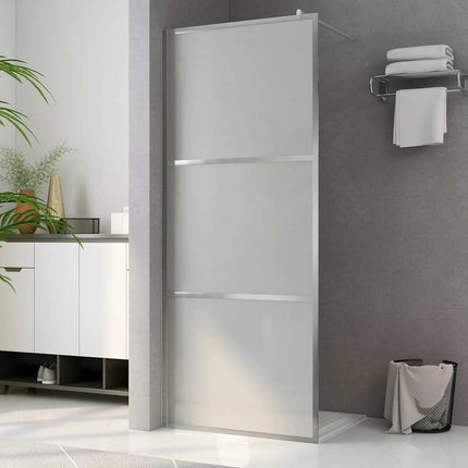 Walk-in Shower Wall with Whole Frosted ESG Glass 45.3"x76.8