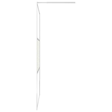 Walk-in Shower Wall ESG Glass with Stone Design 31.5"x76.8
