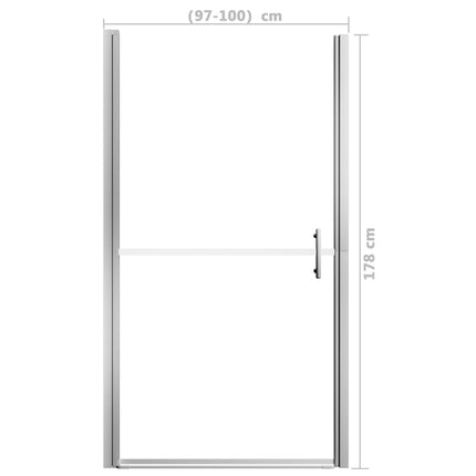 Shower Door Tempered Glass 39.4"x70.1